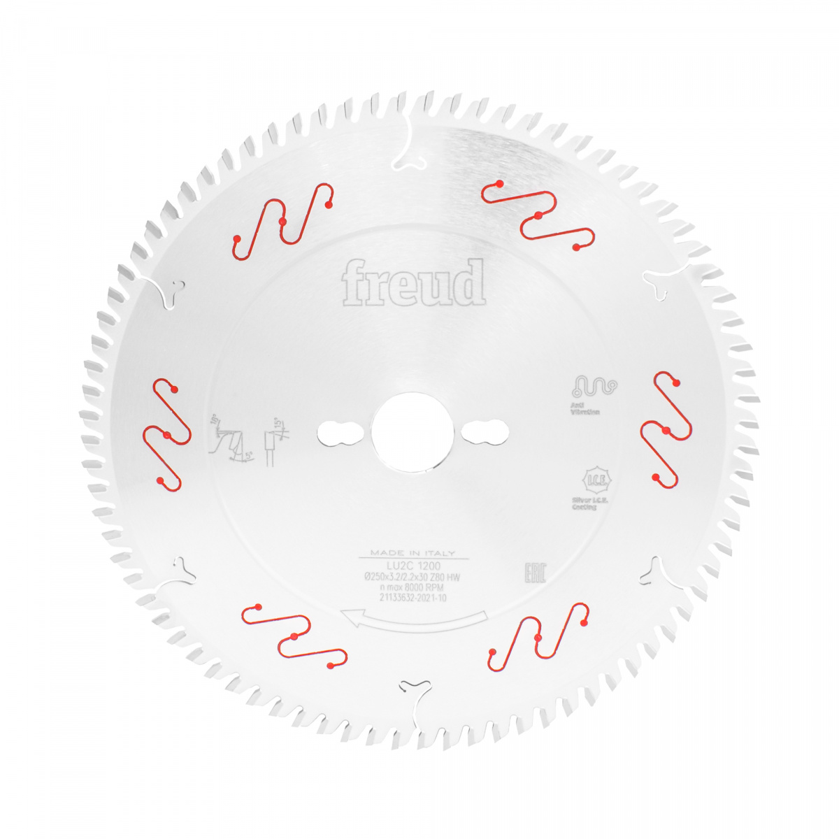 Пила дисковая FREUD 250x3,2/2,2x30 Z=80 LU2C 1200